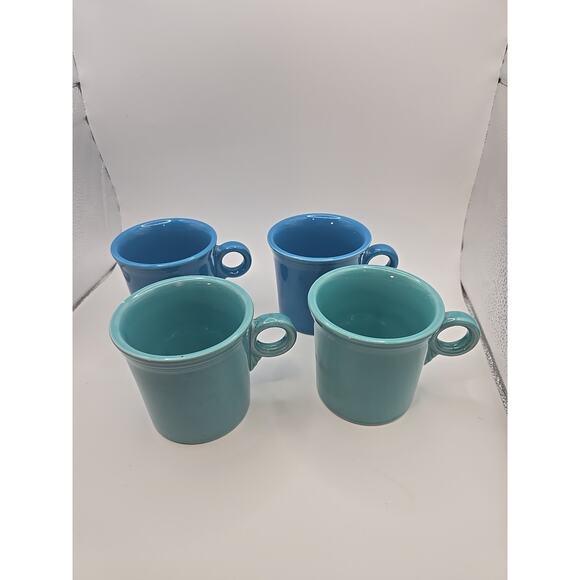 Vintage Fiestaware HLC Homer Laughlin USA Coffee Mugs Lot Of 4 - Picture 1 of 5